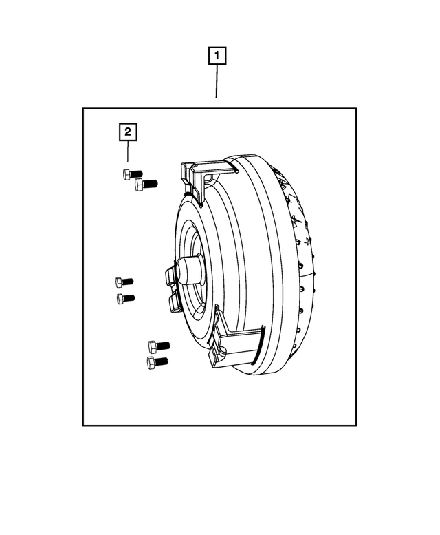 RL078840AA - NAG1; W5A580; 5-Speed; Automatic Transmission: Torque Converter Kit for Mopar Image