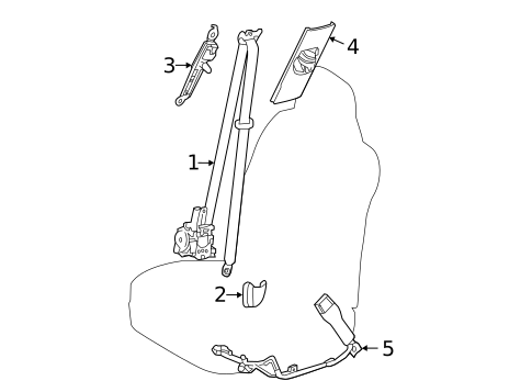 Front Seat Belts for 2020 Lexus NX300 #0