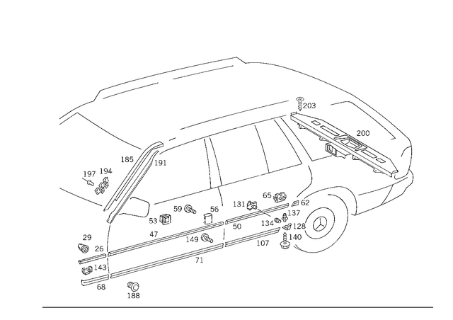 1246903062 - Covering and Lining: Protective Strip for Mercedes-Benz Image image