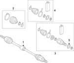 2502A050 - : Output Shaft Seal for Mitsubishi: Mirage, Mirage G4 Image