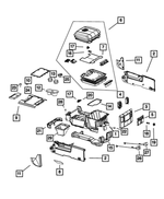 5MZ87HL1AA - Interior Trim: Base Console for Mopar Image