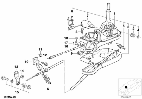Gearshift Automatic Transmission for 1999 BMW 528i #0