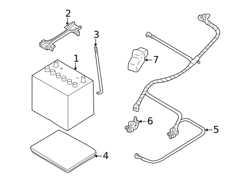 Battery for 2001 Subaru Forester #0