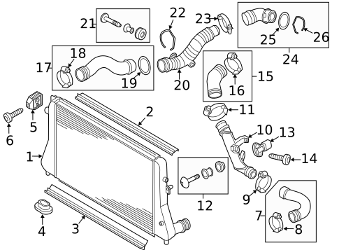 Intercooler for 2015 Volkswagen CC #0