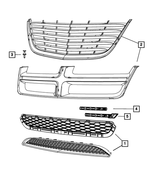 Grilles for 2012 Chrysler 200 #0