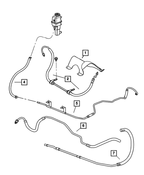 Power Steering Hoses for 2009 Chrysler Sebring #0
