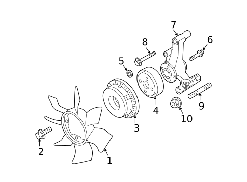 Cooling Fan for 2011 Nissan TITAN #0