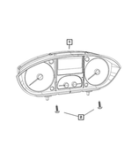 68340906AC - Electrical: Instrument Panel Cluster for Ram: ProMaster 1500, ProMaster 2500, ProMaster 3500 Image