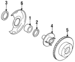 4020250J10 - Brakes: Hub for Nissan: Altima, Axxess, Maxima, Stanza Image
