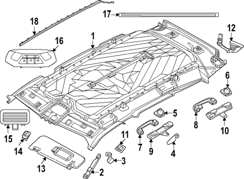 Interior Trim - Roof for 2023 BMW XM #0