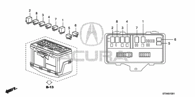 Control Unit (Engine Room) (2) for 2008 Acura MDX #0