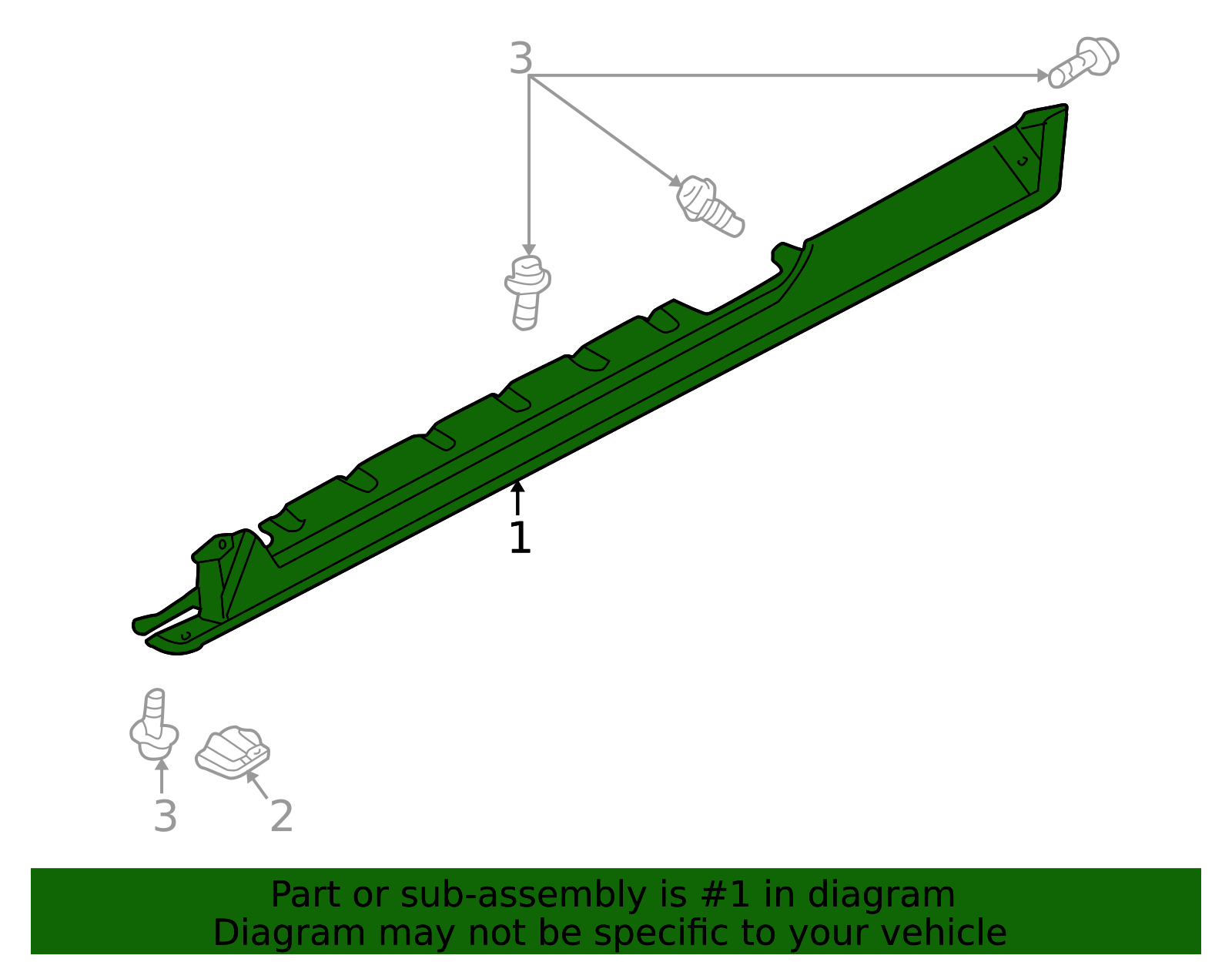8N0-853-564-A - Rocker Panel Guard 2000-2006 Audi | Audi OEM Parts