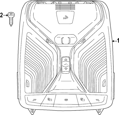 Overhead Console for 2023 BMW iX #0