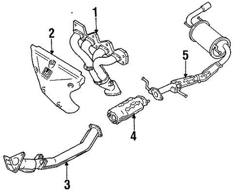 Exhaust Components for 1996 Mazda Miata | OEM Parts Online