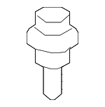 90109A0061 - Body: Upper Grille Bolt for Lexus: ES250, ES300h, ES350, GS F, GX550, IS200t, IS300, IS350, IS500, LC500, LC500h, LS500, LS500h, LX600, LX700h, NX250, NX300, NX300h, NX350, NX350h, NX450h+, RC F, RC300, RC350, RX350, RX350h, RX350L, RX450h, RX450h+, RX450hL, RX500h, RZ300e, RZ450e, TX350, TX500h, TX550h+, UX200, UX250h, UX300h Image
