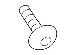 N10684701 - Body: Lower Molding Bolt for Porsche: Cayenne, Macan, Panamera Image