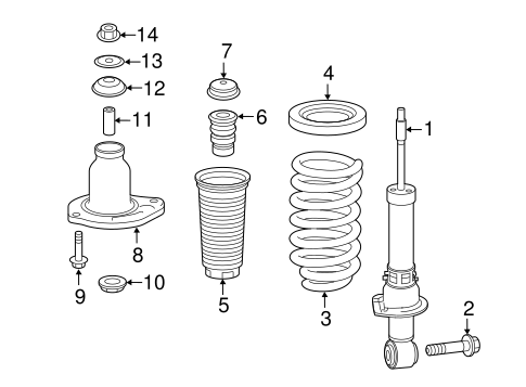 Shocks & Components for 2017 Honda Pilot | OEM Parts Online