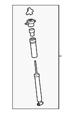 9Y0513021C - Suspension: Shock for Porsche: Cayenne Image