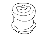 8D0399415E - Suspension: Suspension Cross-member Insulator for Audi Image