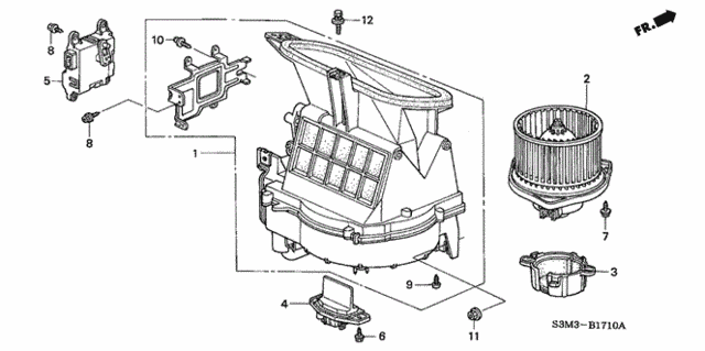 Heater Blower for 2001 Acura CL #0