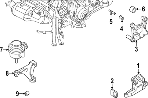 Engine Mounting for 2022 Porsche 718 Cayman #0