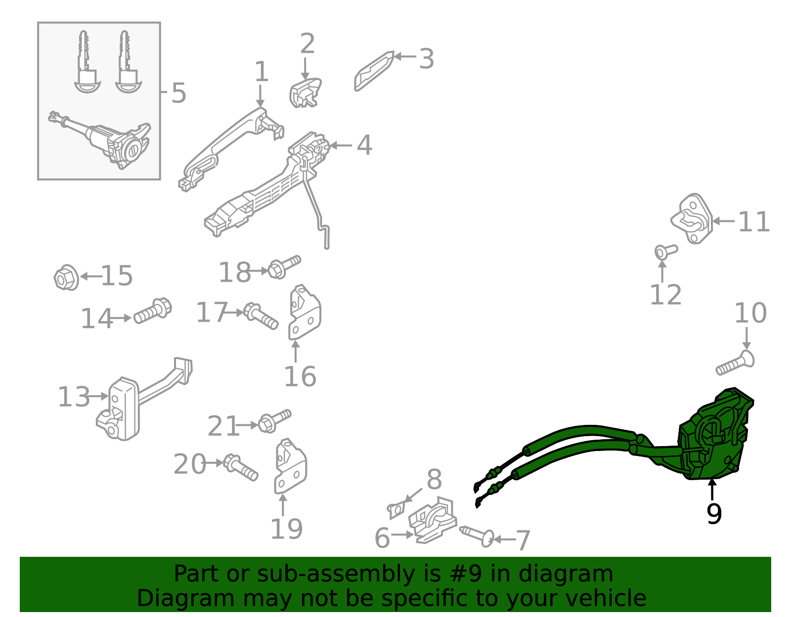 2019-2025 Mazda 3 Lock Right Door BCJH-58-310D | OEM Parts Online