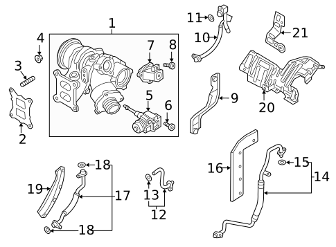 Exhaust Manifold for 2021 Audi TTS Quattro #0