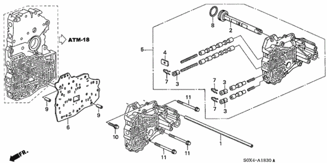 AT Servo Body (5AT) for 2004 Honda Odyssey #0