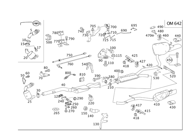 2114926041 - Exhaust System: Holder for Mercedes-Benz: CLS500, CLS55 AMG, CLS550, CLS63 AMG, E320 Image image