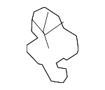 7434847010E0 - Body: Sun-visor Holder for Toyota: Camry, Prius, Prius AWD-e, Prius Prime Image