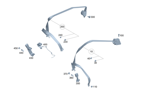 Seat Belt for 2023 Mercedes-Benz GLA250 #0