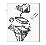 28110BE150 - : Air Cleaner Assembly for Hyundai Image