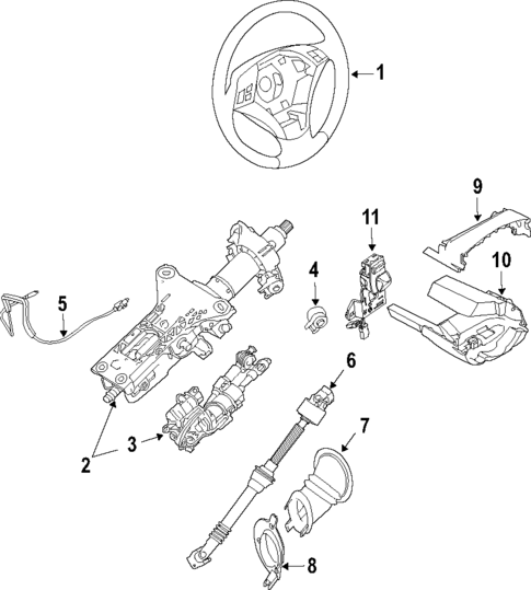 Steering Column for 2006 BMW M5 #0