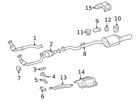 Exhaust Components for 2004 Chrysler Crossfire #0