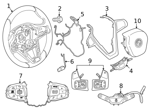Steering Wheel & Trim for 2021 BMW 330e xDrive #1