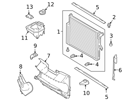 Radiator & Components for 2010 Porsche Cayenne #1