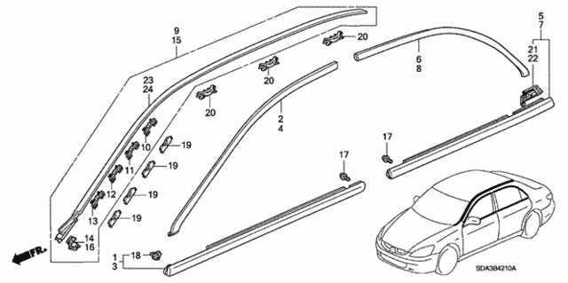 Molding for 2004 Honda Accord #0