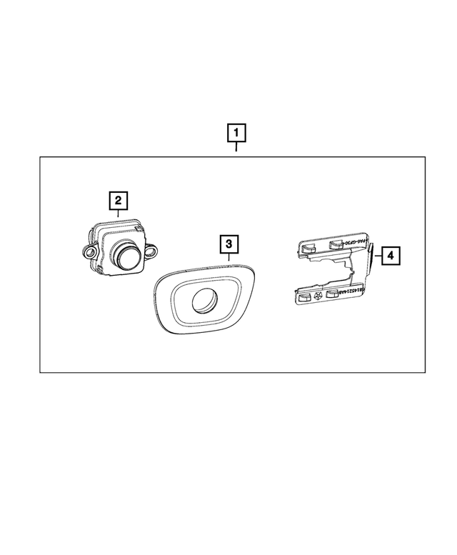 68442995AA - : With Bezel Camera Assembly for Mopar Image