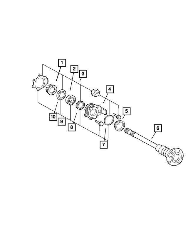5134637AA - : Axle Bearing and Hub Assembly for Mopar Image
