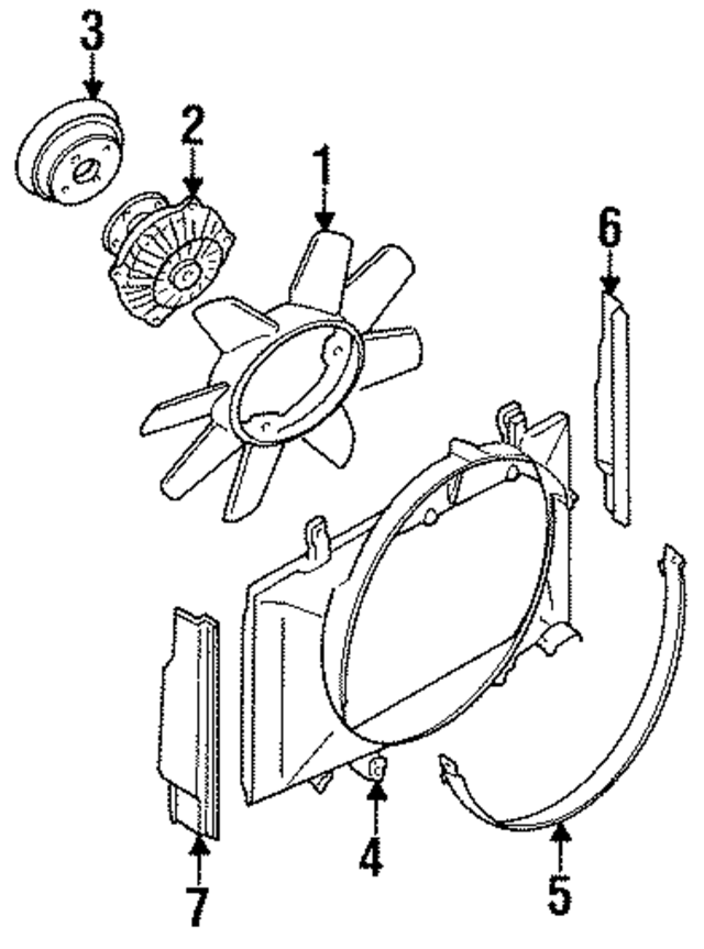 2106040F00 - : FAN BLADE (S13 S14 KA24E KA24DE) for Nissan: 240SX Image