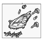 26010JB100 - : Headlamp Assembly for Nissan Image