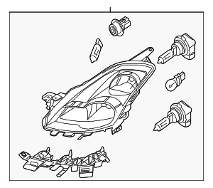 26010JB110 - : Headlamp Assembly for Nissan: Altima Image