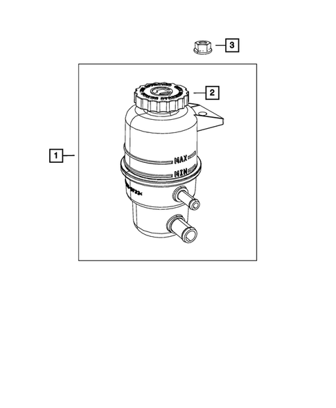 Power Steering Pump and Reservoir for 2018 Dodge Grand Caravan #1