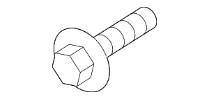 90038512702 - Engine: Crankshaft Pulley Bolt for Porsche Image