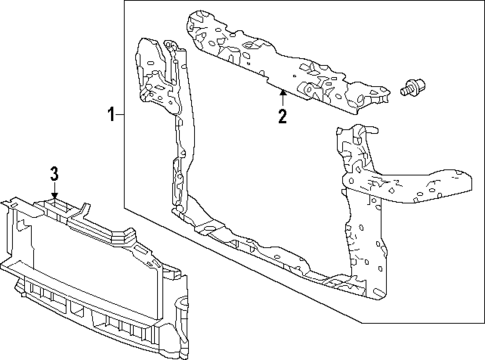 Radiator Support for 2024 Honda Pilot #0