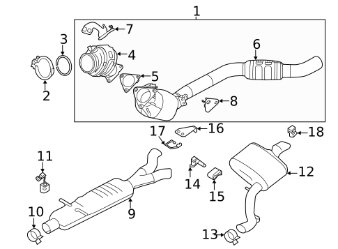 Exhaust Components for 2022 Land Rover Range Rover Velar #2