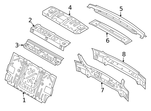 Rear Body for 2018 BMW M760i xDrive #0