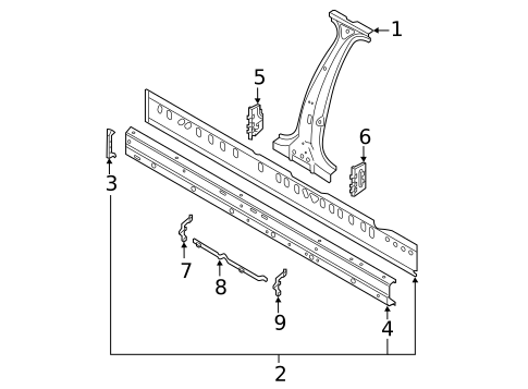 Center Pillar & Rocker for 2025 Audi A6 allroad #0