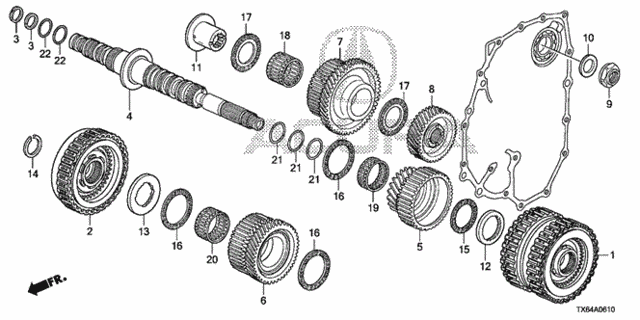 AT Secondary Shaft - Clutch (Low-3rd) (5AT) for 2014 Acura ILX #0
