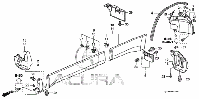 Garnish for 2008 Acura RDX #0